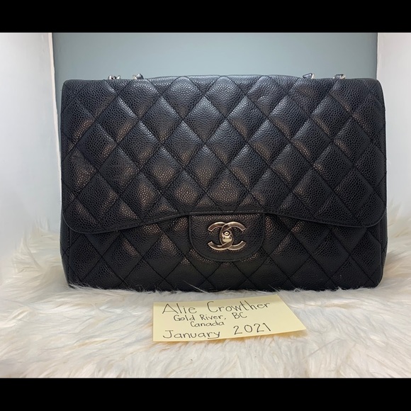 CHANEL Handbags - —sold on instagram- Chanel maxi single flap caviar